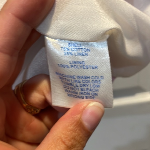 Southern Tide Striped Cotton Linen Sleeveless Dress 2 - Picture 4 of 7